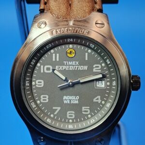 Vintage 2014 Expedition Scout Indiglo Date 39mm Mens Quartz Field Watch Restored